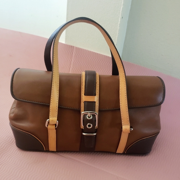 Coach Limited Edition 7547 Hampton Leather Satchel Brown Tan Y2K Vintage - Picture 4 of 16